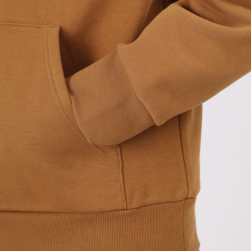 мужская коричневая толстовка Carhartt WIP Hooded Teef Sweat I028982-brown - цена, описание, фото 4